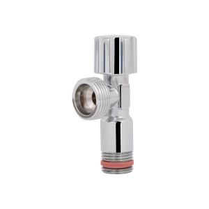 Кран угловой Thermo Alliance Forte вентельный 1/2"Н×3/4"Н, хром TAF341W1520