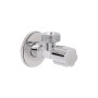 Кран угловой Thermo Alliance Forte вентельный 1/2"Н×3/4"Н, хром TAF341W1520