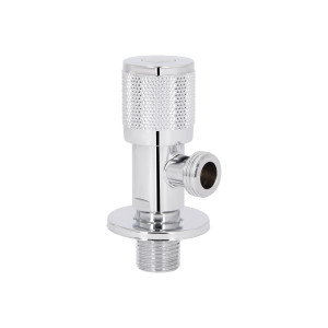 Кран угловой Thermo Alliance Standart (круг) 1/2"НН, нерж, хром, керам. букса TAS351W1515