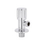Кран угловой Thermo Alliance Standart (круг) 1/2"НН, нерж, хром, керам. букса TAS351W1515