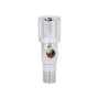 Кран угловой Thermo Alliance Standart (круг) 1/2"НН, нерж, хром, керам. букса TAS351W1515