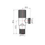 Комплект угловых кранов Thermo Alliance Standart (круг, белый) 1/2"НН, нерж, хром, керам. букса TAS350W1515W