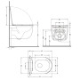 Унитаз подвесной Qtap Taurus Ultra Quiet 515×360×350 мм, Matt Black, с сиденьем Slim Duroplast / Soft-close / Quick Release QTTAU28BLM50504