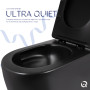 Унитаз подвесной Qtap Taurus Ultra Quiet 515×360×350 мм, Matt Black, с сиденьем Slim Duroplast / Soft-close / Quick Release QTTAU28BLM50504