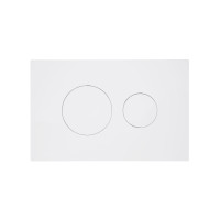 Клавиша смыва Qtap Standard 152x236x28 мм, White, круглая QTSTD164W49468