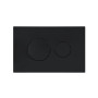 Клавиша смыва Qtap Standard 152x236x28 мм, Matt Black, круглая QTSTD164BLM49470
