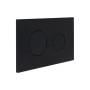 Клавиша смыва Qtap Standard 152x236x28 мм, Matt Black, круглая QTSTD164BLM49470