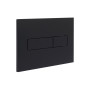Клавиша смыва Qtap Standard 152x236x28 мм, Matt Black, линейная QTSTD164BLM49473