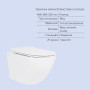 Готовое решение Qtap для ванной комнаты: подвесной унитаз Jay Rimless 485x360x320 + комплект инсталляции Standard (круглая кнопка White)