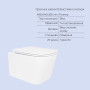 Готовое решение Qtap для ванной комнаты: подвесной унитаз Crow Rimless 485x340x330 + комплект инсталляции Standard (линейная кнопка Chrome)