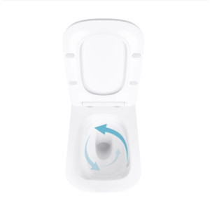 Готовое решение Qtap для ванной комнаты: подвесной унитаз Tern Ultra Quiet 525x345x360 + комплект инсталляции Standard (круглая кнопка Black)