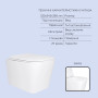 Готовое решение Qtap для ванной комнаты: подвесной унитаз Tern Ultra Quiet 525x345x360 + комплект инсталляции Standard (линейная кнопка White)