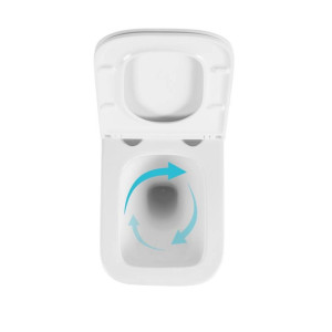 Готовое решение Qtap для ванной комнаты: подвесной унитаз Gemini Ultra Quiet 485x340x350 + комплект инсталляции Standard (круглая кнопка White)