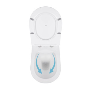 Готовое решение Qtap для ванной комнаты: подвесной унитаз Swan Rimless 520x360x320 + комплект инсталляции Standard (круглая кнопка Chrome)