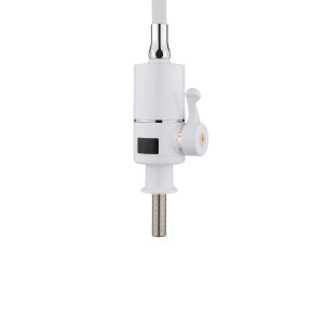 Проточный кран-водонагреватель с гибким изливом для кухни Lidz Warm 065 LDWAR065WHI49097 White/White