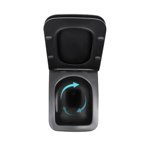 Готове рішення Qtap для ванної кімнати: підвісний унітаз Gemini Ultra Quiet 520x360x350 + комплект інсталяції Standard (кругла клавіша Black)