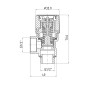 Предохранительный клапан 1/2"ВН (2,5 бар)  Thermo Alliance Standart TAS24425