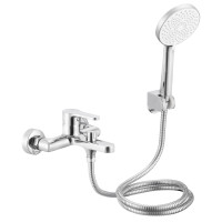 Змішувач для ванни з душовим гарнітуром Qtap Astra (k35) Chrome QTAST259CRM49715