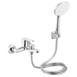Змішувач для ванни з душовим гарнітуром Qtap Astra (k35) Chrome QTAST259CRM49715