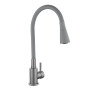 Змішувач для кухні Lidz Aria 015F31 (k35) з гнучким виливом LDARI015F31GGRP49567 Graphite/Grey