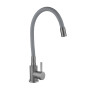 Змішувач для кухні Lidz Aria 015F3 (k35) з гнучким виливом LDARI015F3GGRP49565 Graphite/Grey