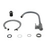 Змішувач для кухні Lidz Aria 015F3 (k35) з гнучким виливом LDARI015F3GGRP49565 Graphite/Grey