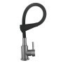 Змішувач для кухні Lidz Aria 015F31 (k35) з гнучким виливом LDARI015F31BGRP49566 Graphite/Black