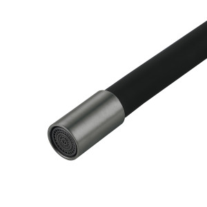 Змішувач для кухні Lidz Aria 015F3 (k35) з гнучким виливом LDARI015F3BGRP49564 Graphite/Black