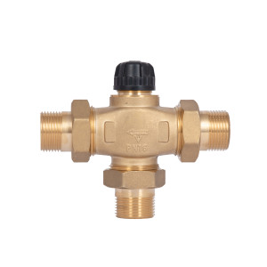 Кран триходовий розподільний без термоголовки Thermo Alliance Forte (M30x1,5; 30-70°С) 1" (11/4") TAF362W2532