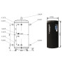 Теплоакумулятор Thermo Alliance TA-ТАМ-00 350 з ізоляцією 80 мм