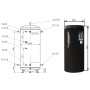 Теплоакумулятор Thermo Alliance TA-ТАМ-00 500 з ізоляцією 80 мм