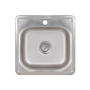 Кухонна мийка Brinex 4848 0,6 мм Satin (BRIN4848SAT0651257)