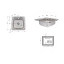 Кухонна мийка Brinex 4848 0,6 мм Satin (BRIN4848SAT0651257)