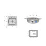 Кухонна мийка Brinex 4848 0,6 мм Micro Decor (BRIN4848MDEC0651258)