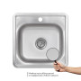 Кухонна мийка Brinex 4848 0,6 мм Micro Decor (BRIN4848MDEC0651258)