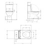 Унитаз напольный Qtap Crow Ultra Quiet безободковый с сиденьем Soft-close QTCRO27W51028
