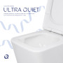 Унитаз напольный Qtap Crow Ultra Quiet безободковый с сиденьем Soft-close QTCRO27W51028
