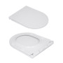 Унитаз напольный Qtap Presto безобідковий з сідінням Soft-close QTPRE27W51022