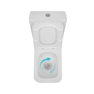 Унитаз напольный Qtap Crow Eco Ultra Quiet безободковый с сиденьем Soft-close QTCRO27W51030