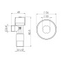 Кран приладовий кульовий Арко Thermo Alliance Standart 1/2"З х 3/4"З SF340W1520
