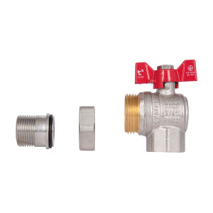 Кран кульовий "Американка" Thermo Alliance Standart кутовий 3/4" ВЗ SD222W20