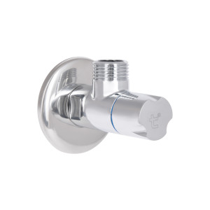 Кран кутовий Thermo Alliance Standart (ручка кругла) з керам.буксою 1/2"З х 1/2"З SF342W1515