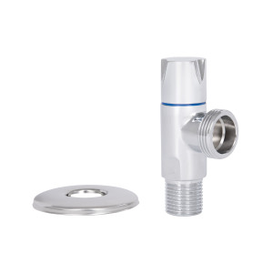 Кран кутовий Thermo Alliance Standart (ручка кругла) з керам.буксою 1/2"З х 3/4"З SF342W1520