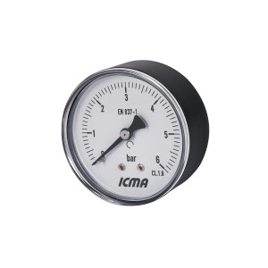 Манометр Icma 1/4" 0-6 бар, заднє підключення №243