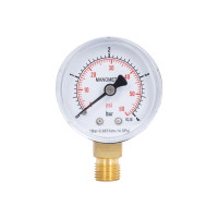 Манометр Thermo Alliance Standart 50 мм 1/4", нижнє підмикання SD1704B