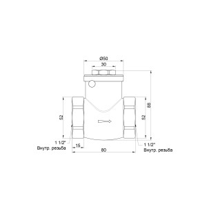 Зворотний клапан Thermo Alliance Standart  1 1/2" SD242W40