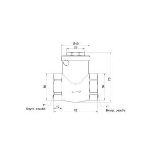 Зворотний клапан Thermo Alliance Standart 1" SD242W25