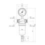 Фильтр самопромывной Icma 1/2" №750