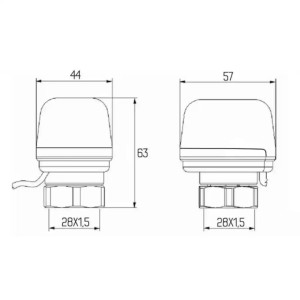 Сервопривід Icma 230V закриття №980 (NC)