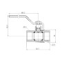 Кран кульовий Thermo Alliance Forte 3/4" ВР для газа (ручка) SF600G20